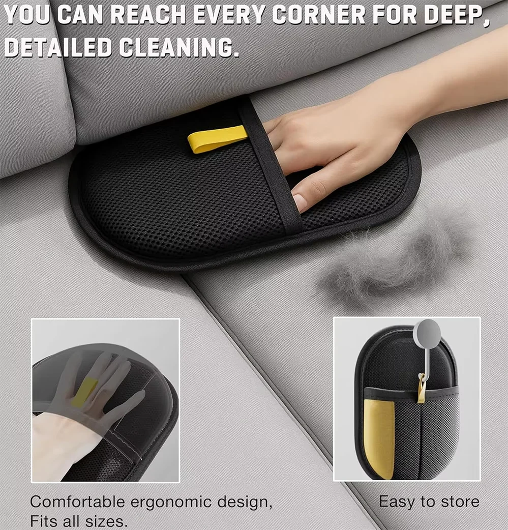 Double-Sided Electrostatic Pet Grooming Cleaning Glove Pet Hair Removal Gloves for Clothes Dogs Cats Glove Grooming
