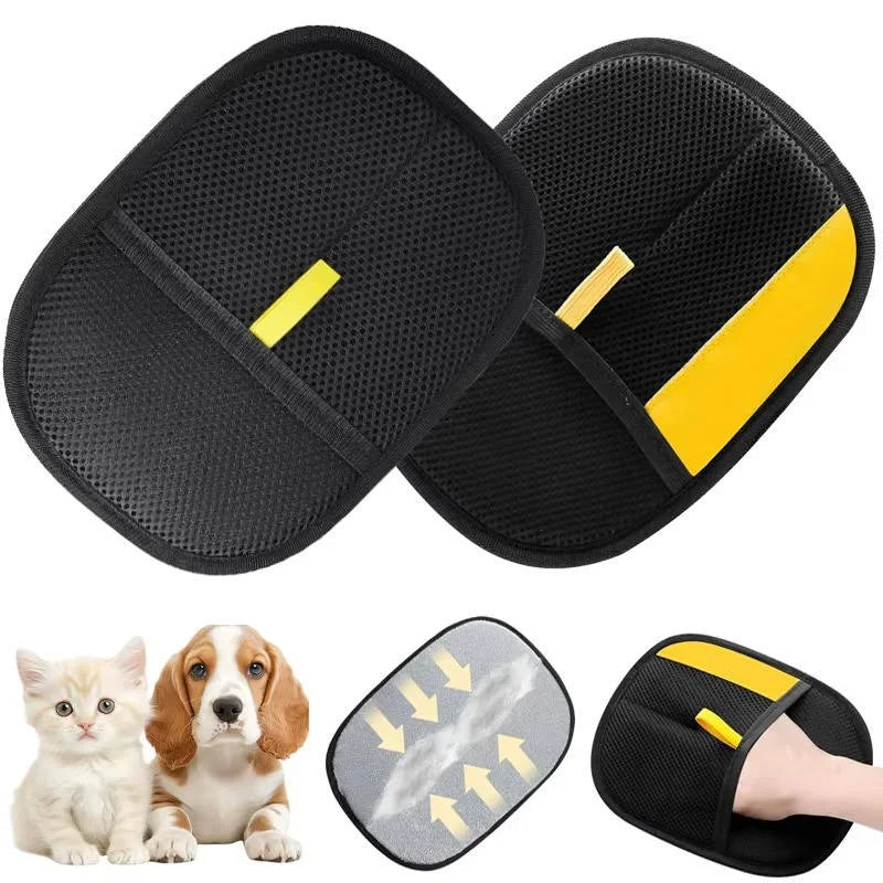 Double-Sided Electrostatic Pet Grooming Cleaning Glove Pet Hair Removal Gloves for Clothes Dogs Cats Glove Grooming